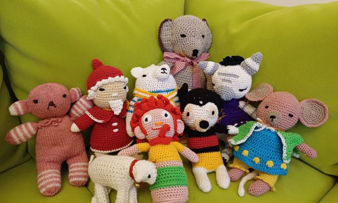 Spende gehäkelte Kuscheltiere